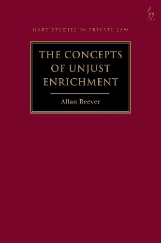The Concepts of Unjust Enrichment