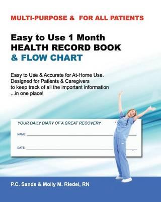 Easy to Use 1 Month Health Record Book & Flow Chart: Easy & Accurate for At-Home Use