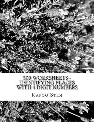 500 Worksheets - Identifying Places with 4 Digit Numbers: Math Practice Workbook