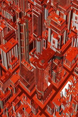 My Travel Journal: Futuristic Red City, Travel Planner & Journal, 6 X 9, 139 Pages