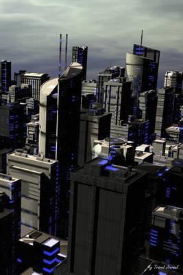 My Travel Journal: Futuristic City, Travel Planner & Journal, 6 X 9, 139 Pages