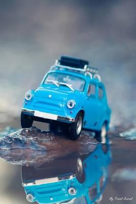 My Travel Journal: Miniature Traveling Car, Travel Planner & Journal, 6 X 9, 139 Pages
