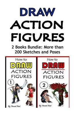 Draw Action Figures: Action Figure Drawing 2 Book Bundle: More Than 200 Sketches of Action Figures and Action Poses (Drawing Action Figures, Draw Action Figures Book, How Draw Action Poses, Draw Comic Figures)