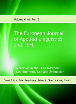 The European Journal of Applied Linguistics and TEFL: Volume 4 Number 2