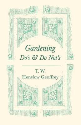Gardening Do's and Do Not's