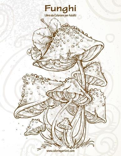 Funghi Libro da Colorare per Adulti 1