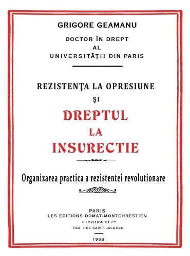 Rezistența la Opresiune şi Dreptul la Insurecție
