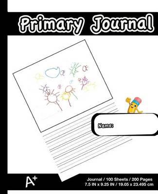 Primary Journal: Minimal Black Marble, Composition Book, Draw and Write Journal, Unruled Top, .5 Inch Ruled Bottom Half, 100 Sheets, 7.5 in X 9.25 In, 19.05 X 23.495 CM, Soft Durable Cover