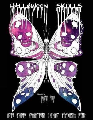 Halloween Skulls Colouring Book: Anti-Stress Relaxation Therapy Colouring Book (for Adults and Children's)