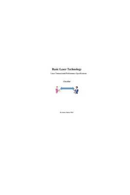 Basic Laser Technology: Laser Transactional/Performance Checklist
