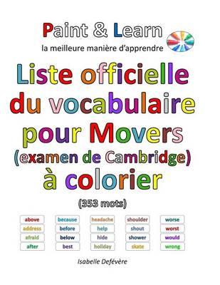 Liste officielle du vocabulaire pour Movers (examen de Cambridge)