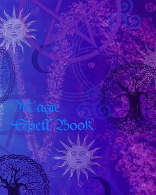 Magic Spell Book: of Shadows / Grimoire ( Gifts ) [ 90 Blank Attractive Spells Records & more * Paperback Notebook / Journal * Large * Suns & Moons ]