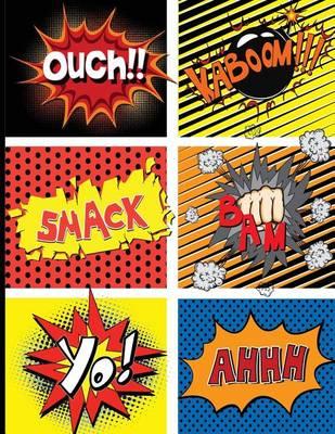 Blank Comic Book: Large Print 8.5 by 11 Over 100 Pages - 6 Panel Jagged Comic Template - Drawing Your Own Comic Book Journal Notebook (Blank Comic Book) Vol.2: Comic Book for Kids