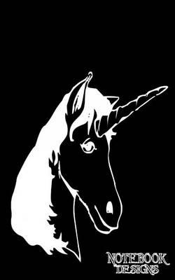 Notebook Designs: Unicorn Journal/Diary, Blank Paper, 100 Pages, 5x8, Composition Book, White Unicorn