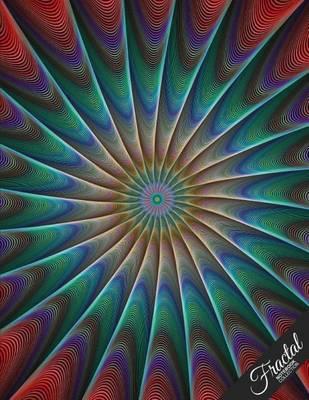 Fractal Notebook Collection: Design 21, Fractal Art Journal/Diary, Wide Ruled, 100 Pages, 8.5 x 11