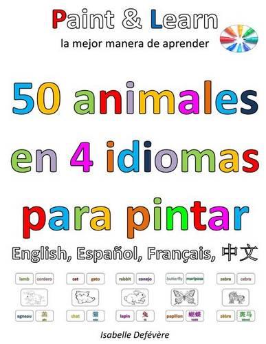 50 animales en 4 idiomas: inglés, español, francés, chino