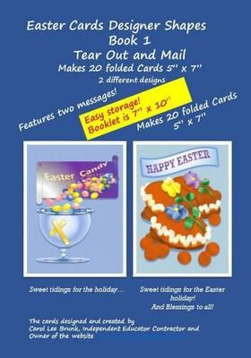 Easter Cards Designer Shapes Book 1 Tear Out & Mail: Easter Cards Designer Shapes Book 1 Tear Out & Mail