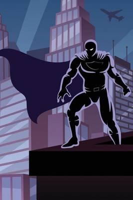 Night Hero Blank Book: 150 page Sketchbook Scrapbook Notebook