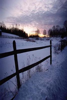 Journal Snowy Winter Fence: (notebook, Diary, Blank Book)