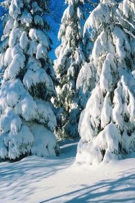 Journal Snow Covered Evergreens: (Notebook, Diary, Blank Book)