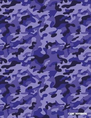 Camo Notebook: Indigo Black Camouflage, 144 Pages