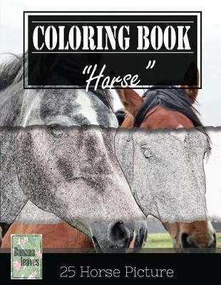 Horse Sketch Gray Scale Photo Adult Coloring Book, Mind Relaxation Stress Relief: Just Added Color to Release Your Stress and Power Brain and Mind, Coloring Book for Adults and Grown Up, 8.5 X 11 (21.59 X 27.94 CM)