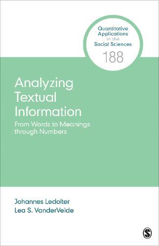 Analyzing Textual Information: From Words to Meanings through Numbers
