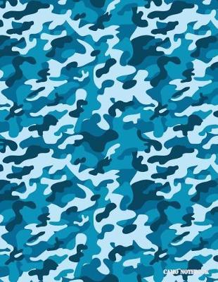 Camo Notebook: Navy Blue, Black Camouflage, 144 Pages