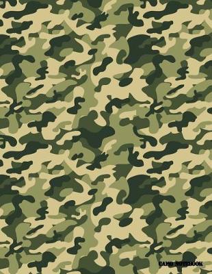 Camo Notebook: Tan, Green, Camouflage, 144 Pages
