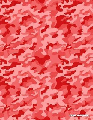 Camo Notebook: Blood Red Camouflage, 144 Pages