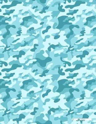 Camo Notebook: Arctic Blue Camouflage, 144 Pages