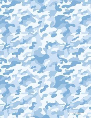 Camo Notebook: Cerulean Blue Camouflage, 144 Pages