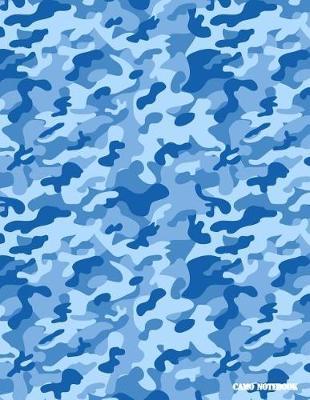 Camo Notebook: Cobalt Blue Camouflage, 144 Pages