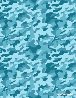 Camo Notebook: Sapphire Blue Camouflage, 144 Pages
