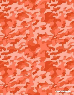 Camo Notebook: Candy Orange Camouflage, 144 Pages