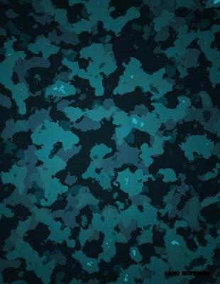 Camo Notebook: Midnight Blue Camouflage, 144 Pages