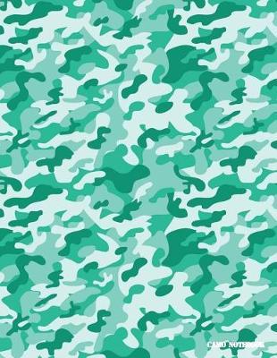 Camo Notebook: Mint Green Camouflage, 144 Pages