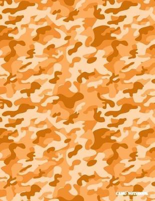 Camo Notebook: Orange Camouflage, 144 Pages