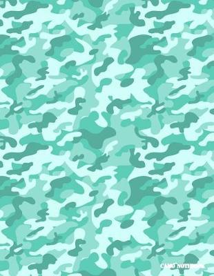 Camo Notebook: Turquoise Camouflage, 144 Pages