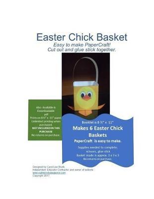 Easter Chick Basket PaperCraft: Easter Chick Basket PaperCraft