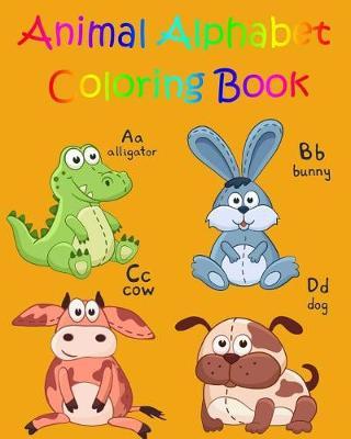 Coloring Book for Kids: Animals A-Z: Animal Cartoon