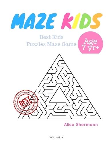 Kids Mazes Age 7+: 50 Best Kids Puzzles Maze Game, Maze For Kids, Children Maze Brain Training Game, Children Mazes Age 7+ Volume 4 Pyramid Maze