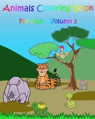 Animals Coloring Book For Kids: Zoo Happy Coloring Book