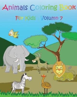 Animals Coloring Book For Kids: Zoo Happy Coloring Book
