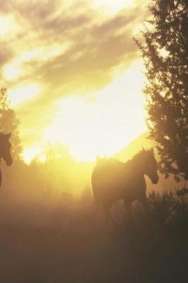 Journal Herding Horses Sunset Equine: (Notebook, Diary, Blank Book)