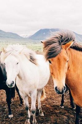 Two Pretty Horses on a Windy Day Journal: 150 Page Lined Notebook/Diary