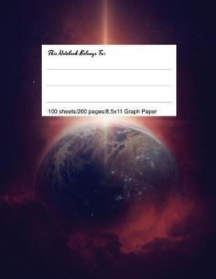 Graph Paper Workbook, 5x5 Graph Ruled Paper, 8.5.X 11, Exploding Planet