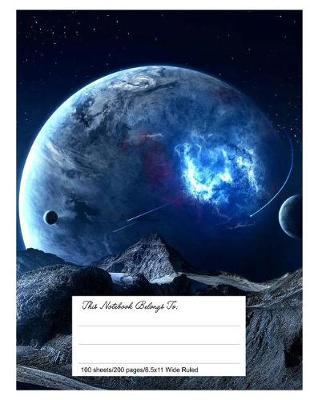 Composition Notebook for School, 8.5.X 11, Wide Ruled, Beautiful Earth