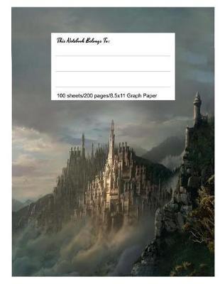 Graph Paper Workbook, 5x5 Graph Ruled Paper, 8.5.X 11, Mystery Castle