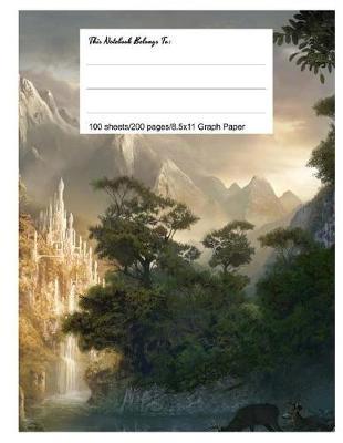 Graph Paper Workbook, 5x5 Graph Ruled Paper, 8.5.X 11, Beautiful Nature